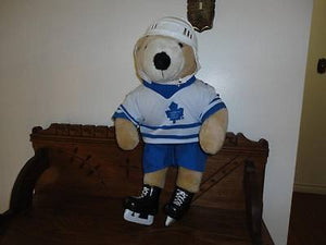 1992 Pro Bear Made for NHL Hockey Toronto Maple Leafs 22 inch Full Uniform