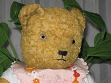 Antique 20 Inch Sonneberg Thuringia Germany Old Girl Bear 1940s