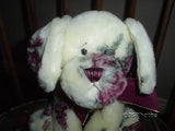 Ganz Rosalee Dog 12 inch 00793 Flower Velvety Plush HV6441 Heritage Collection