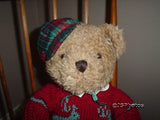 Ganz Christmas Euro Bear 1994 HX2010B Cloth Body Jumbo 19 In.