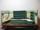 Antique German 1920s Grocery Store Wooden Doll House & Accessories PACKED FULL