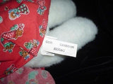 Ganz Christmas Bear Hugsy G1171  Xmas Dress & Bow 1995