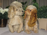 Antique DIEM German Mohair Dog Couple 1910-1915 OLD RARE