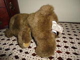 Ganz Heritage Vintage 1985 Brown Bear Velvet Bowtie 8 inch
