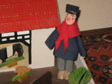 Antique 1950s Gottschalk Germany Farm German Ore Mountains Animals Doll House