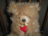 Ganz Prescott Bear 9 inch Heritage Valentines Day Satin Roses H788BS 1992