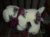Ganz Rosalee Dog 12 inch 00793 Flower Velvety Plush HV6441 Heritage Collection