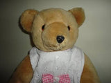 Antique German Thuringia Mohair Girl Bear Glass Eyes Jointed 18 Inch 1950s