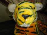 Antique 1978 Dakin Large Laying Tiger 24 inch Stuffed Ground Nutshell Airbrushed