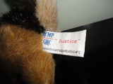 RCMP German Shepherd Dog " JUSTICE " Stuffed Plush 8 inch Stuffed Animal House