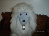 24K French Poodle Dog Gray Plush 19 Inch 9022 Polar Puff Mighty Star 1985