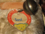 Steiff Old Antique 1950s Mohair Susi Cat 3310 Name Shield Only