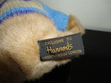Harrods Knightsbridge UK Little Teddy Bear Plush in Knitted Sweater 8 inch