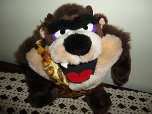 24K Mighty Star Warner Bros TASMANIAN DEVIL Doll Plush 8.5 Inch 1993