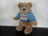 Harrods Knightsbridge UK Little Teddy Bear Plush in Knitted Sweater 8 inch