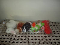 Gund lot of 5 Telus Chameleon Frog Pig Monkey Rabbit Brand New Mint Retail Bag