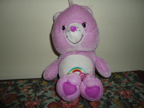 Care Bear Purple Velvet Fun Fair Star Rainbow Heart Stuffed Toy