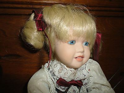 Wind up shop musical porcelain doll