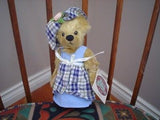 Ganz Cottage Collectibles Jasmin Bear Artist Designed by Sue Coe 8"