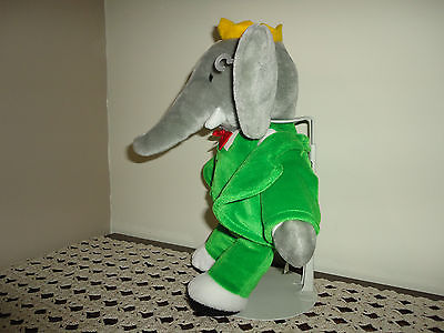 Gund Babar the Elephant Stuffed Plush 14 inch Jadees Antique