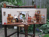 Antique 1940s Doll House German Pine Wood With Accessories German Ari Dolls
