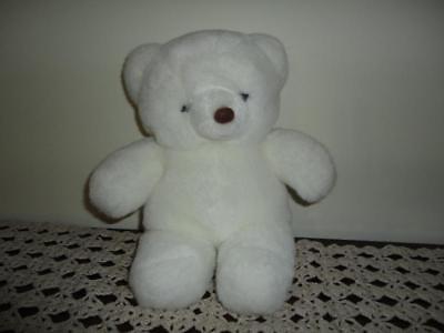 Vintage white teddy bear 2025