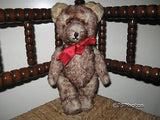 Antique Fechter Old Bear Authentic Austria 12.2 Inch Mohair Closed Mouth 1960s