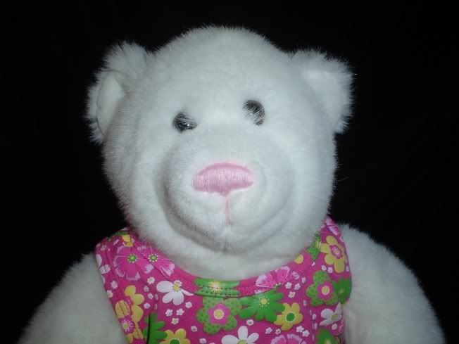 Build a Bear White Plush Flower Dress Handmade Canada