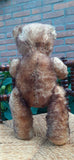 Antique Richard Diem Bear 17 Inch 43 CM Brown Tipped Mohair Fully Jointed 1930s
