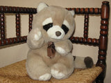 L Dake & Son Amsterdam Holland Super Soft Raccoon Plush