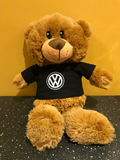 VW Volkswagen Company Logo Collectible Bear 11" Black Tshirt NEW 2017 Souvenir