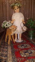 Antique 1950s Celluloid Doll 18 inch Steiff Bambi Deer 22cm 1951-67 Germany Only