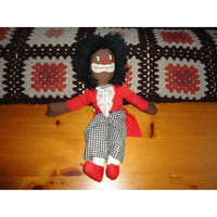 Vintage Handmade England Golliwog Clown Doll 17 inch