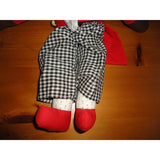Vintage Handmade England Golliwog Clown Doll 17 inch