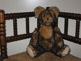 Antique Fechter Old Bear Authentic Austria 15.7 Inch Brown Mohair Open Mouth