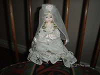 Bradley Dolls Original Miss June Wedding Bride & Stand