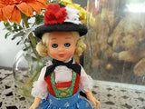 Original Schneider Trachten Doll Blackforest Germany Appenzell Switzerland Case