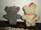 Antique Mohair KOALA & TEDDY BEAR Lot of 2 Tongue Bears Glass Eyes
