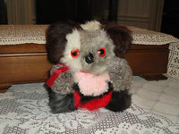 Australia VINTAGE Multi Colored Fur Koala Bear Bank HTF