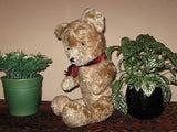 Antique 1930s Dutch Van Gelden Jointed Teddy Bear French Brown Mohair 15 Inch