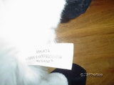 Ganz Fluffy Farm Friend Cow H6474 15 Inch White Black Plush