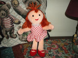 Stuffins 1998 Dolly Stuffed Plush Doll 8 inch