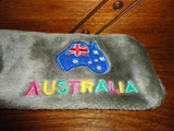Koala Australia Map Zippered PENCIL CASE / PURSE Furry Souvenir Happy Memories