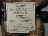 Dean's Rag Book UK Limited Edition Hampton 2004 Membership Mohair Teddy Bear