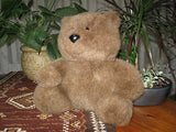 AMC NY Brown Plush Teddy Bear 12 inch Sitting 1985