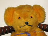 German Antique Jointed Yellow Bear Woodfiber