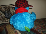 Gund Sesame Street COOKIE MONSTER with GINGERBREAD MAN 19 inch Winter Hat 2005