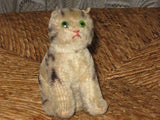 Steiff Antique FF Button Standing Tabby KF 1317,0 1936-43 w. Rare German Kitten