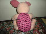 Disney Mattel 1998 TALKING PIGLET Jointed Terry Cloth Battery Operated
