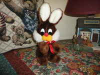 Heunec Germany Vintage Brown Bunny Rabbit Plush Toy